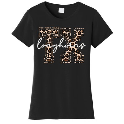 Cheetah Longhorns Tx Longhorn Bella Women's T-Shirt