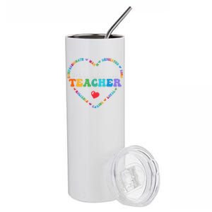 Cute Literature Teacher Appreciati To School Gift Stainless Steel Tumbler