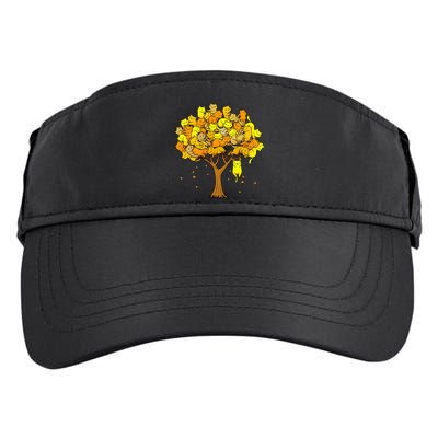 Cat Lover Tree Cute Adult Drive Performance Visor