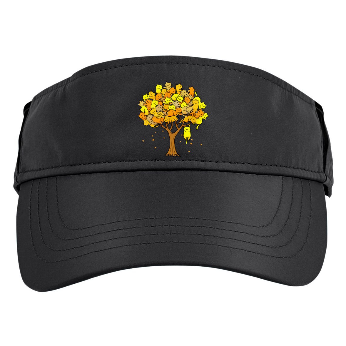 Cat Lover Tree Cute Adult Drive Performance Visor