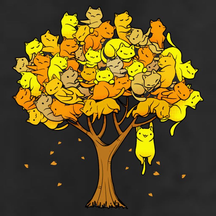 Cat Lover Tree Cute Beanie