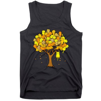 Cat Lover Tree Cute Tank Top