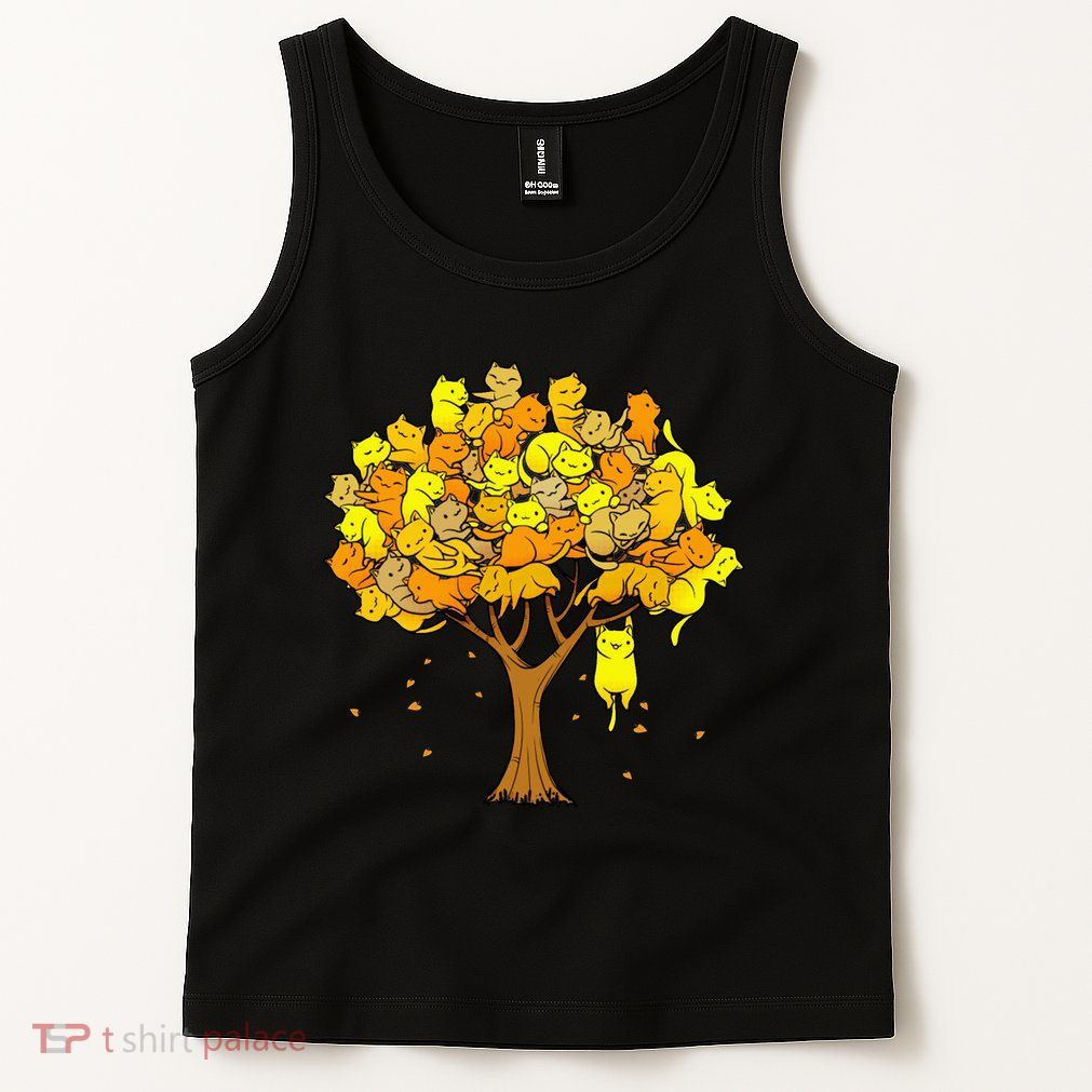 Cat Lover Tree Cute Tank Top