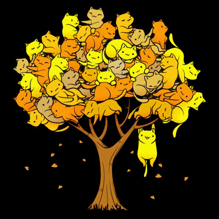 Cat Lover Tree Cute Crop Top