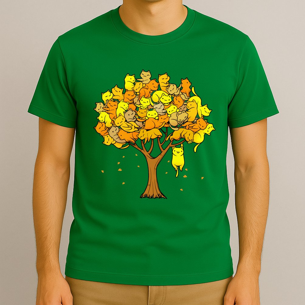 Cat Lover Tree Cute T-Shirt