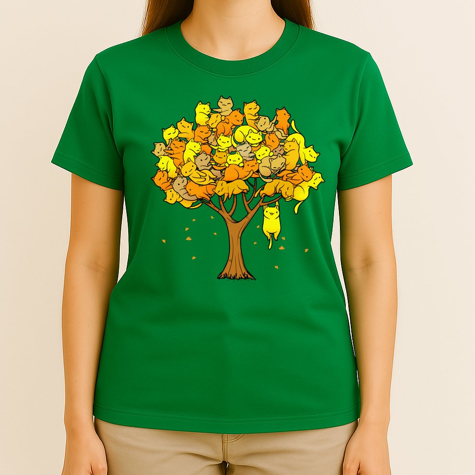 Cat Lover Tree Cute T-Shirt