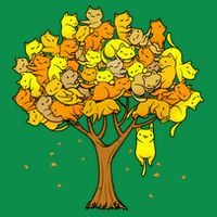 Cat Lover Tree Cute T-Shirt