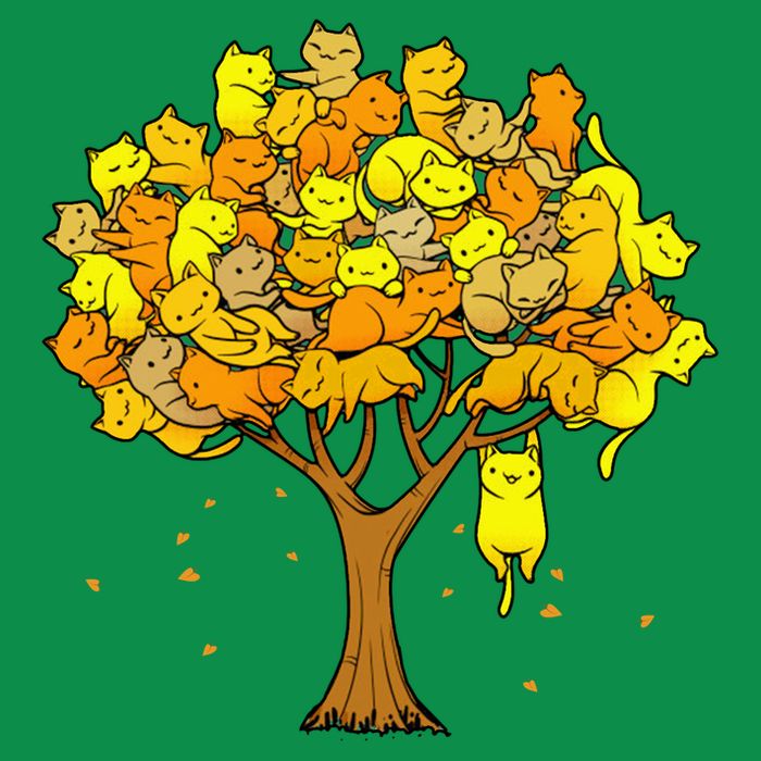 Cat Lover Tree Cute T-Shirt