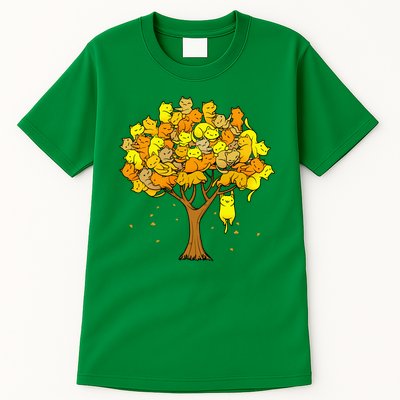 Cat Lover Tree Cute Tall T-Shirt