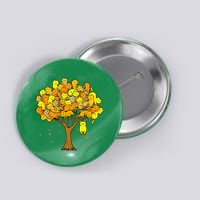 Cat Lover Tree Cute Button
