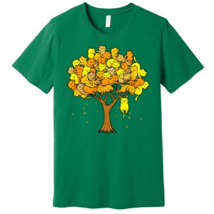 Cat Lover Tree Cute Premium T-Shirt