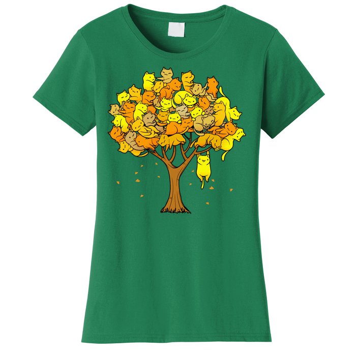 Cat Lover Tree Cute Women's T-Shirt