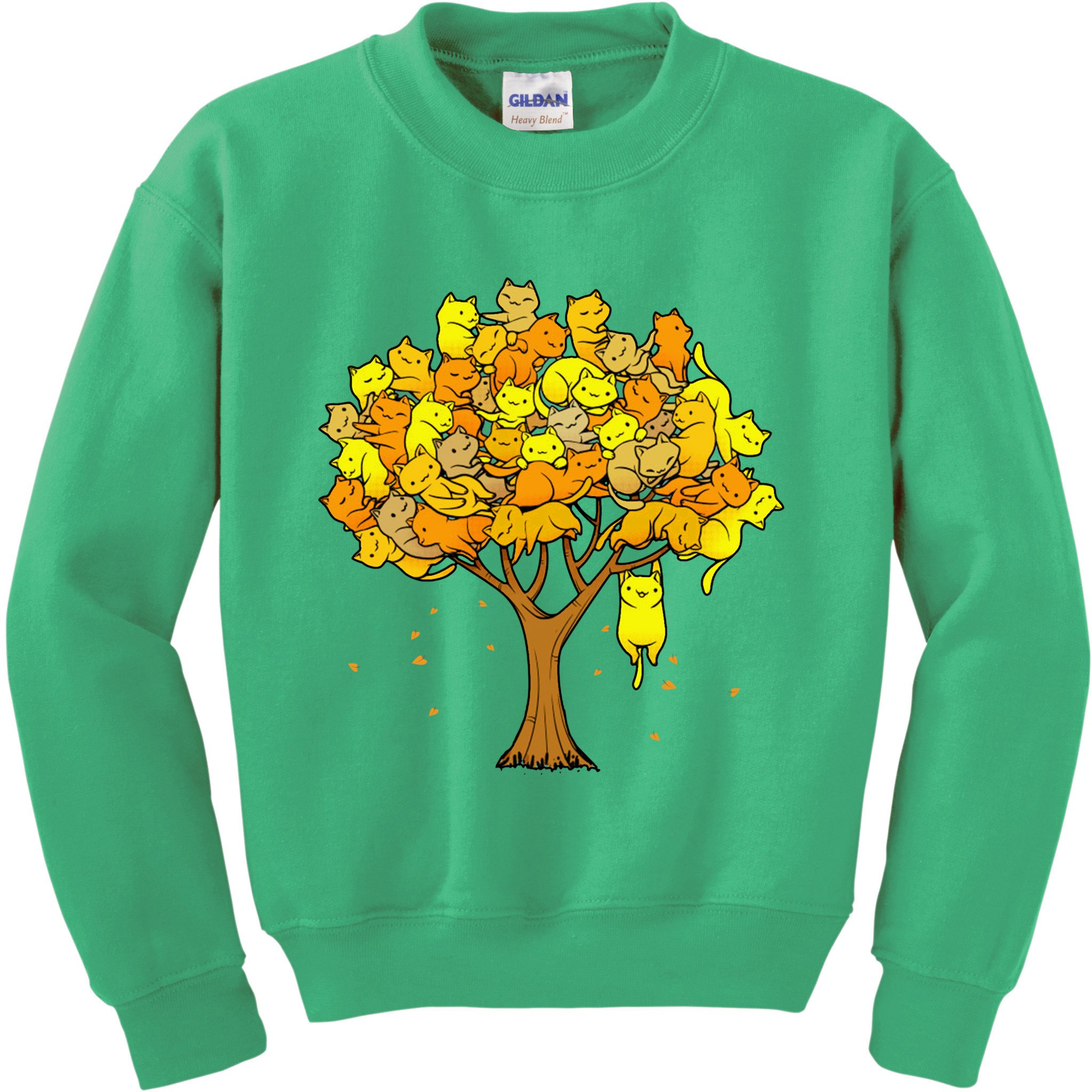 Cat Lover Tree Cute Kids Sweatshirt