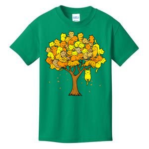 Cat Lover Tree Cute Kids T-Shirt