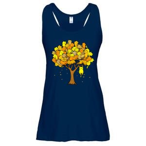 Cat Lover Tree Cute Ladies Essential Flowy Tank