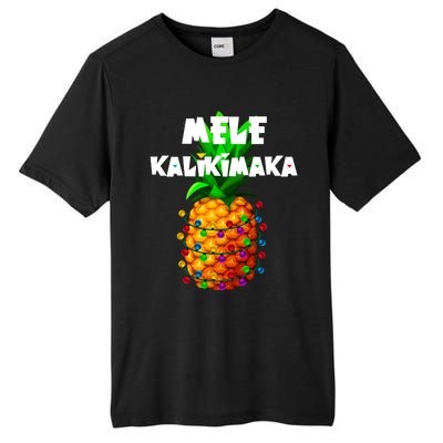 Christmas Lights Tree Pineapple Mele Kalikimaka Hawaii Xmas Tall Fusion ChromaSoft Performance T-Shirt