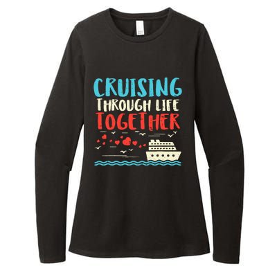 Cruising Life Together Anniversary Cruise Trip Couple Gift Womens CVC Long Sleeve Shirt