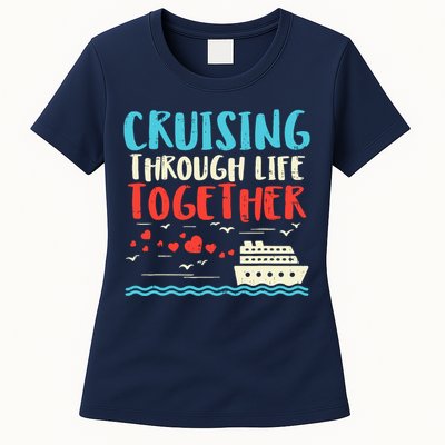 Cruising Life Together Anniversary Cruise Trip Couple Gift Women's T-Shirt