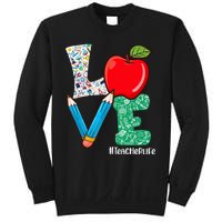 Cute Love Teacher Life Back To School Love Teaching Sweatshirt