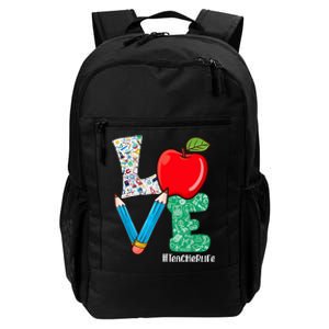 Cute Love Teacher Life Back To School Love Teaching Daily Commute Backpack