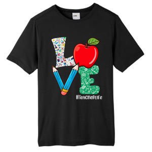 Cute Love Teacher Life Back To School Love Teaching Tall Fusion ChromaSoft Performance T-Shirt