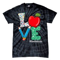 Cute Love Teacher Life Back To School Love Teaching Tie-Dye T-Shirt