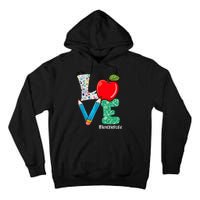 Cute Love Teacher Life Back To School Love Teaching Tall Hoodie