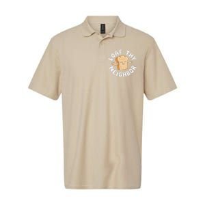 Cute Loaf Thy Neighbor Bread Baking Lover Softstyle Adult Sport Polo