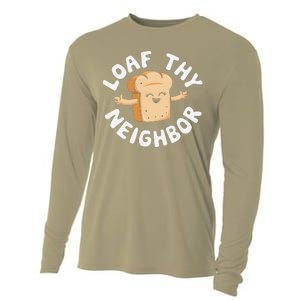 Cute Loaf Thy Neighbor Bread Baking Lover Cooling Performance Long Sleeve Crew