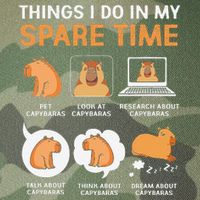 Capybara Lover Things I Do In My Spare Time Legacy Tie Dye Trucker Hat
