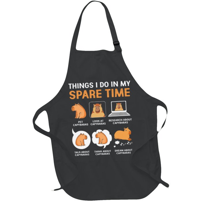 Capybara Lover Things I Do In My Spare Time Apron