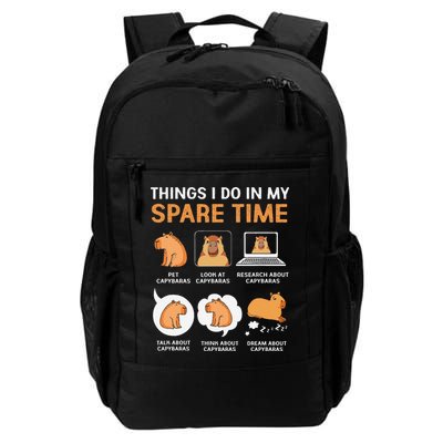 Capybara Lover Things I Do In My Spare Time Backpack