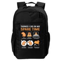 Capybara Lover Things I Do In My Spare Time Backpack