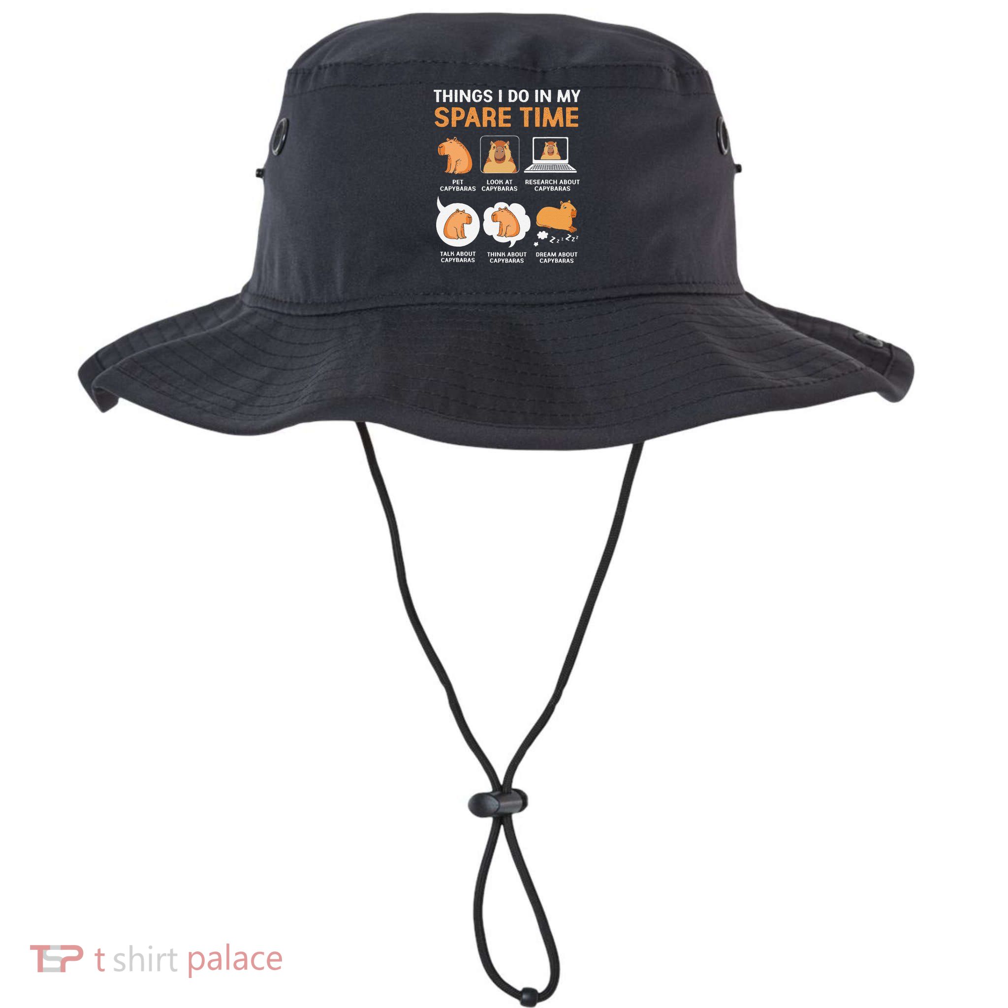 Capybara Lover Things I Do In My Spare Time Bucket Hat