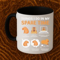 Capybara Lover Things I Do In My Spare Time Mug