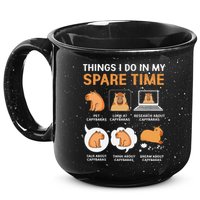 Capybara Lover Things I Do In My Spare Time 15oz Campfire Ceramic Mug