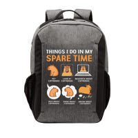 Capybara Lover Things I Do In My Spare Time Vector Backpack