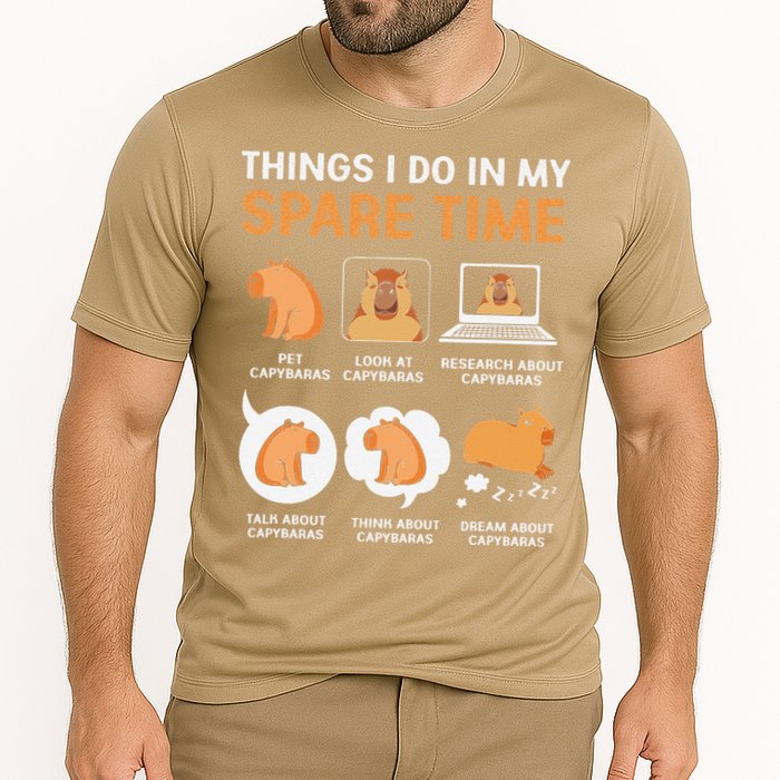 Capybara Lover Things I Do In My Spare Time Performance Shirt