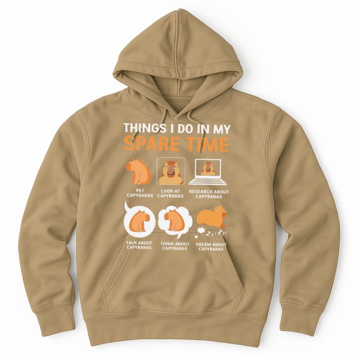 Capybara Lover Things I Do In My Spare Time Hoodie