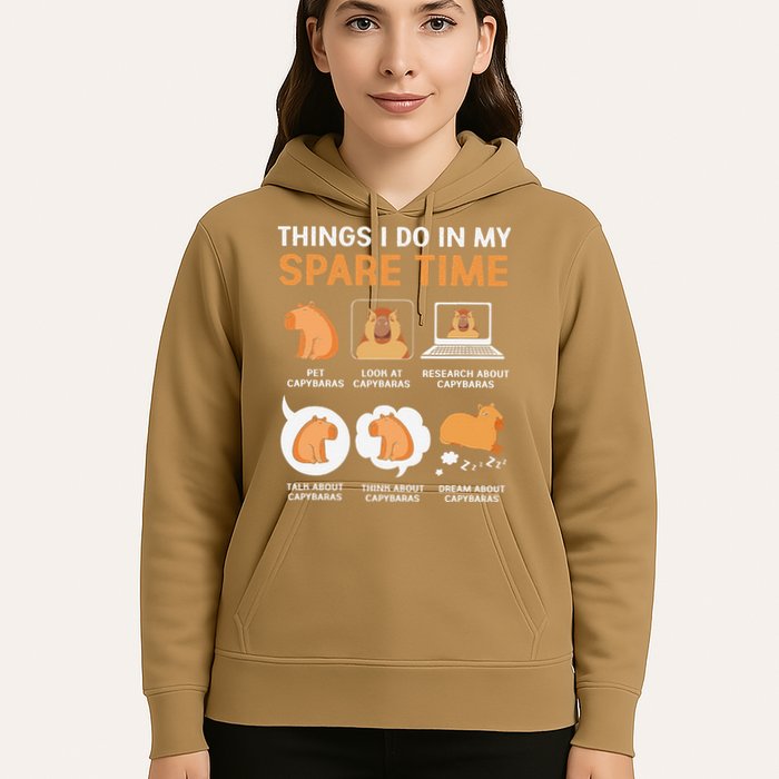 Capybara Lover Things I Do In My Spare Time Hoodie