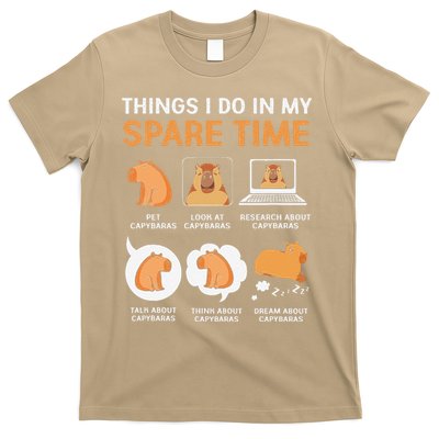 Capybara Lover Things I Do In My Spare Time T-Shirt