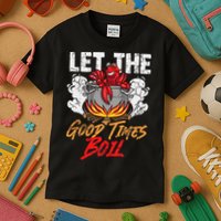 Crawfish Let The Good Time Boil Southern Funny Humor Sayings Kids T-Shirt