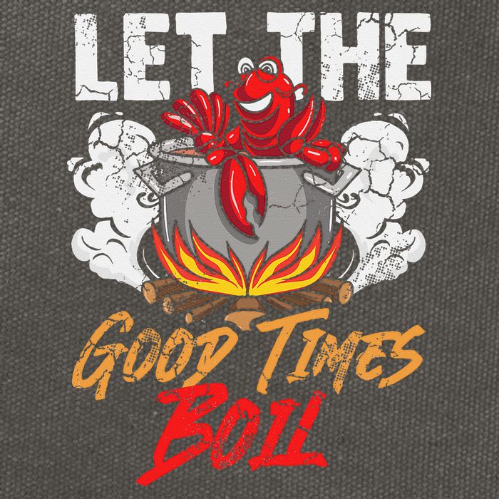 Crawfish Let The Good Time Boil Southern Funny Humor Sayings Cotton Canvas Backpack