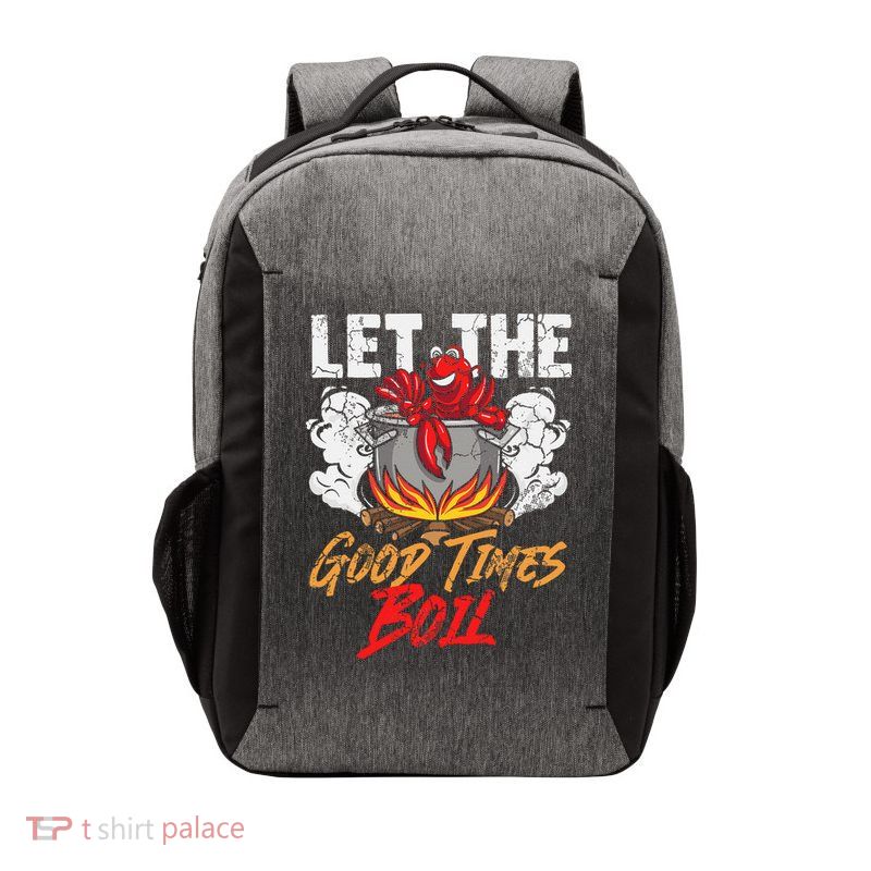Crawfish Let The Good Time Boil Southern Funny Humor Sayings Vector Backpack