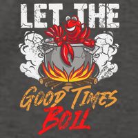 Crawfish Let The Good Time Boil Southern Funny Humor Sayings Vector Backpack