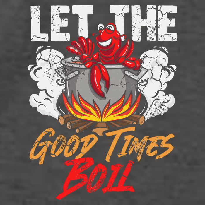 Crawfish Let The Good Time Boil Southern Funny Humor Sayings Vector Backpack