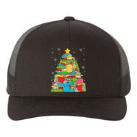 Christmas Library Tree Funny Librarian Book Lover Xmas Light Yupoong Adult 5-Panel Trucker Hat