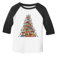 Christmas Library Tree Gift For Librarian And Book Lover Toddler Fine Jersey T-Shirt