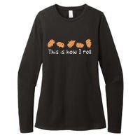 Capybara Lover This Is How I Roll Capybara Womens CVC Long Sleeve Shirt