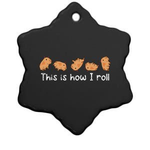 Capybara Lover This Is How I Roll Capybara Ceramic Star Ornament